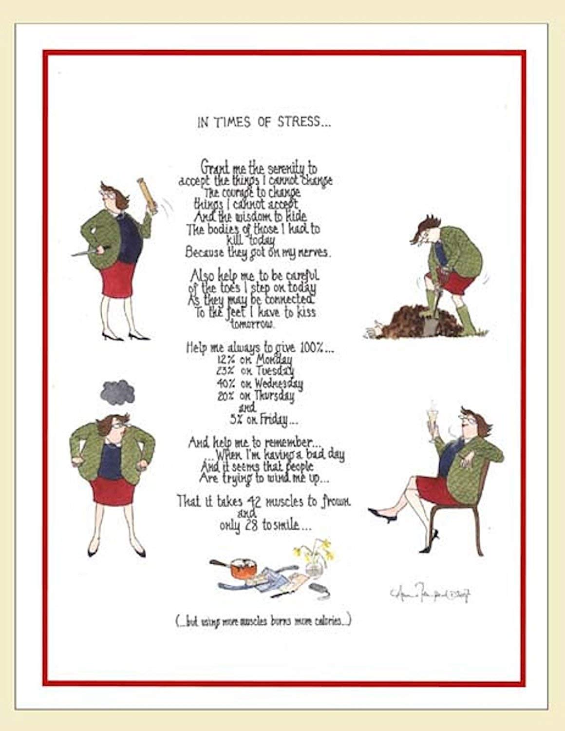 Samuel Lamont In Times of Stress Cotton Tea Towel UK