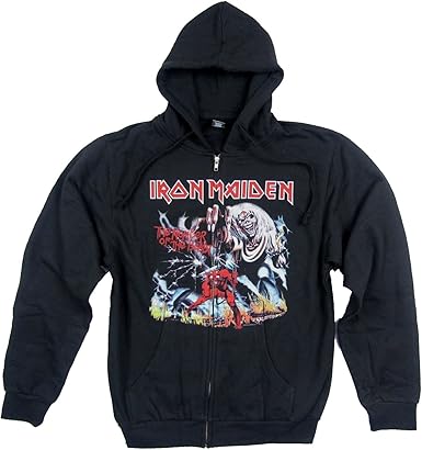 iron maiden number of the beast hoodie