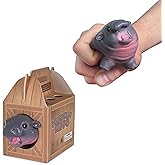 Squishmy Hippo – Pygmy Hippo-Inspired Squishy Stress Relief Toy – Adorable Silicone Desk Companion – Satisfying Squeeze for Anxiety Relief – 3.8” Cute Animal Fidget Gift for Adults & Teens