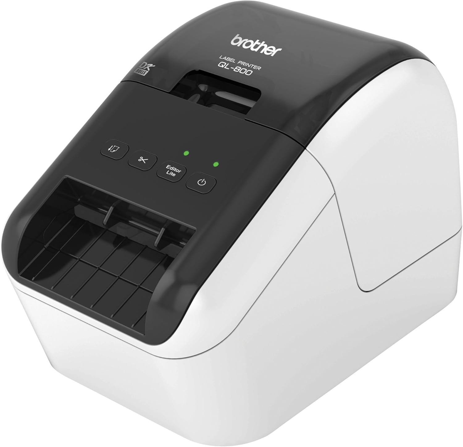 Brother QL-800 High-Speed Professional Label Printer, Lightning Quick Printing, Plug & Label Feature, Brother Genuine DK Pre-Sized Labels, Multi-System Compatible – Black & Red Printing Available : Office Products