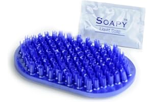 GADJIT McNaughton Soapy Toes Travel-Sized Foot Scrubbers and Massagers (Pearl Blue)