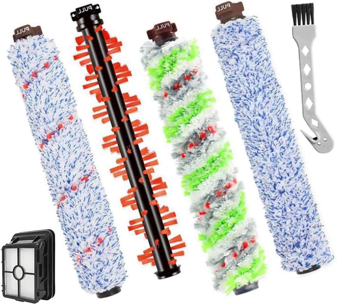 ZYNCUE Rouleau brosse et filtre de rechange pour aspirateur Bissell CrossWave OmniForce 4076 3912, 3999, 4000, 4006, 4007, 4008, 4017, 4087