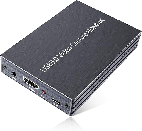Amazon Com Goodan Video Capture Card 4k Hdmi To Usb 3 0 Hd Game Video Capture Card 1080p 60fps Game Recorder Box Device Live Streaming For Windows Linux Os X System Computers Accessories
