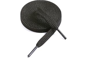 VSUDO Flat Double Layer Shoe Laces for Sneakers, Thick Flat Sneakers Shoelaces