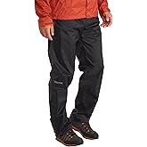 MARMOT Men's PreCip Eco Rain Pant – Lightweight, Waterproof, Packable Hiking Pants Made with Recycled Materials, Black, Short, X-Large