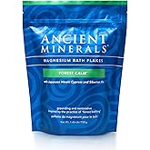 Ancient Minerals Magnesium Bath Flakes Forest Calm - Resealable Magnesium Bag of Zechstein Chloride Alternative to Epsom Bath Salt (1.65 lb)