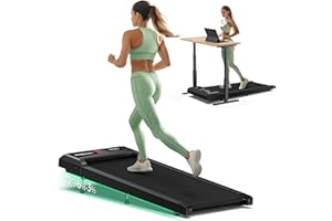 COZYINN Walking Pad with Incline, Walking Pad Treadmill 300lb Capacity, Under Desk Treadmill Works with KINOMAP WELLFIT, 2.5HP Running Pad Small Treadmill for Home Office Apartment