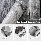 Ohmywor Brick Self Adhesive Grey Wallpaper 45x1000CM Peel and Stick view 4