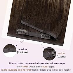 LaaVoo Clip in Hair Extensions Real Human Hair