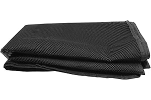 NULYLU Safety Stair Barrier Net 4.5x0.9m Black Balcony Banister Guard with Reinforced Nylon Ropes for Pets