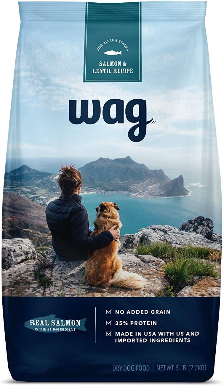  Brand - wag Dry Dog Food Salmon and Lentil Recipe (5 lb. Bag) Trial: Pet Supplies