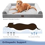 WESTERN HOME Large Orthopedic Dog Bed with Washable Cover Grey 127 x 91 cm view 4