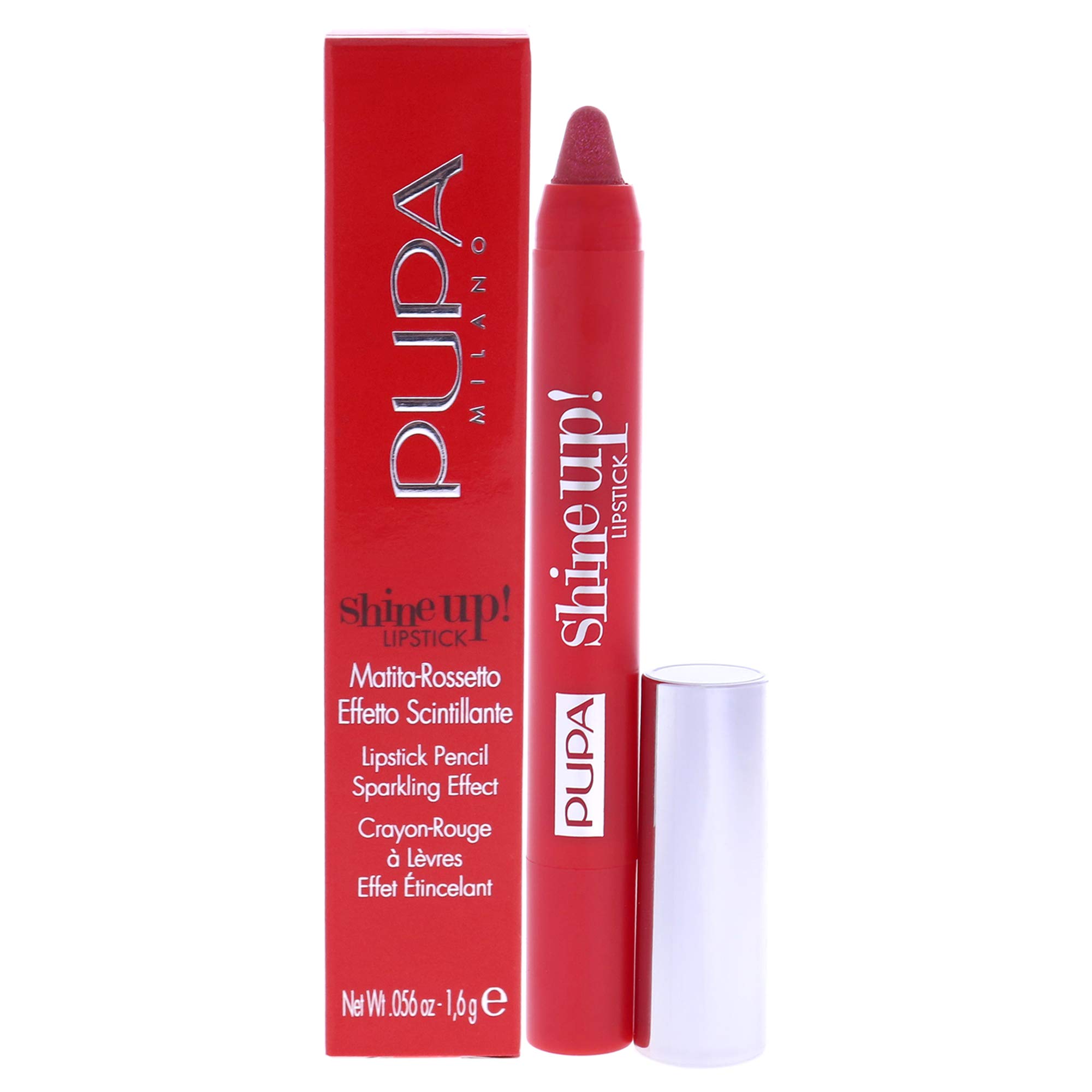 Pupa Milano Shine Up! Lipstick - 008 Fall In Red For Women 0.056 oz Lipstick