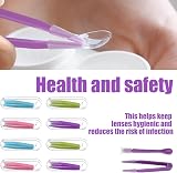 BRITECO 8Pcs Contact Lens Applicator Kit with Tweezers Suction Stick Case view 3