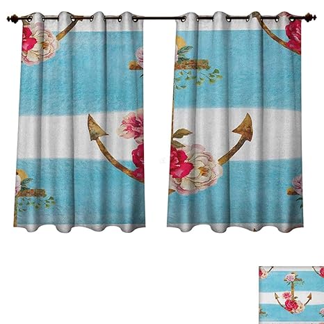 Amazon Com Shabby Chic Bedroom Thermal Blackout Curtains
