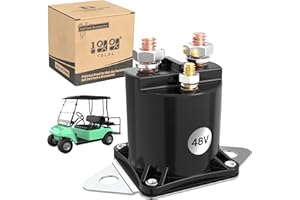 10L0L Golf Cart 48V Electric Solenoid Replacement for Club Car DS (1995-1997) 4 Terminal, OEM# 101807001 1118