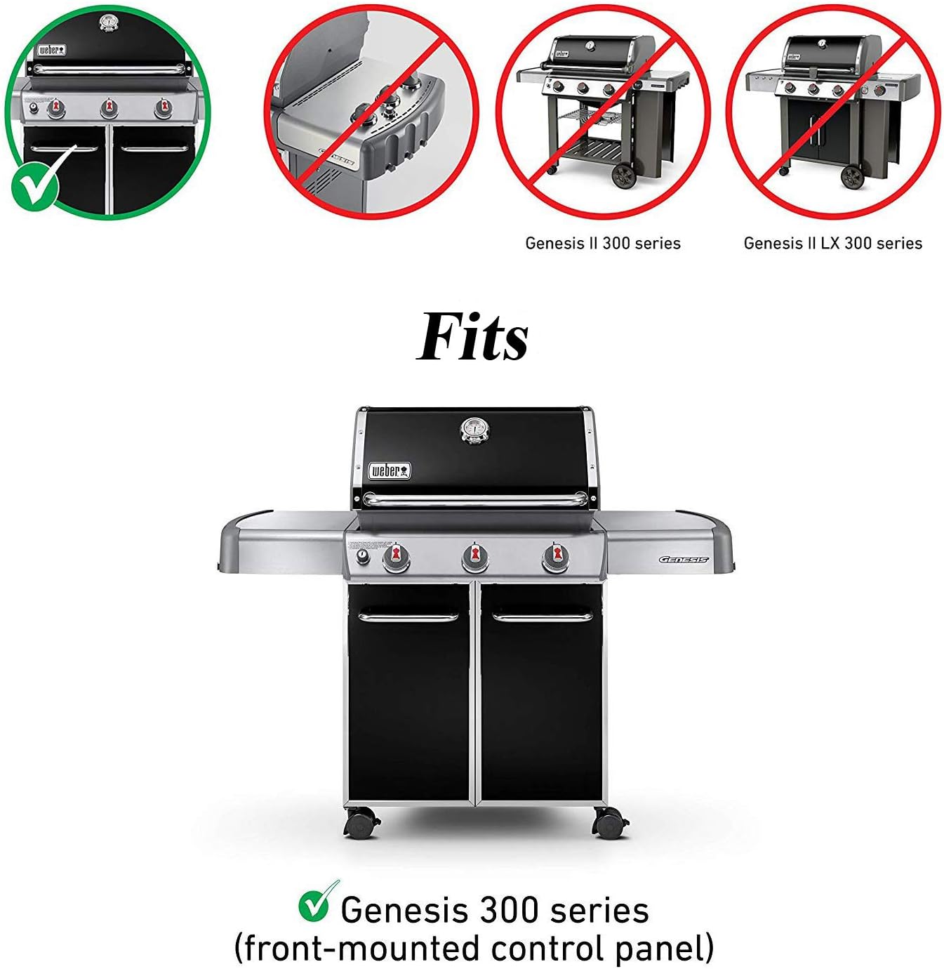 Utheer 7620 Grill Flavor Bars 17.5 Inch for Weber Genesis 300 Series E310 S310 E320 E330 EP310 EP320 EP330 Gas Grill Replacement Parts (Front Mounted Control Panel), 16 GA Non Magnetic Stainless Steel : Garden & Outdoor