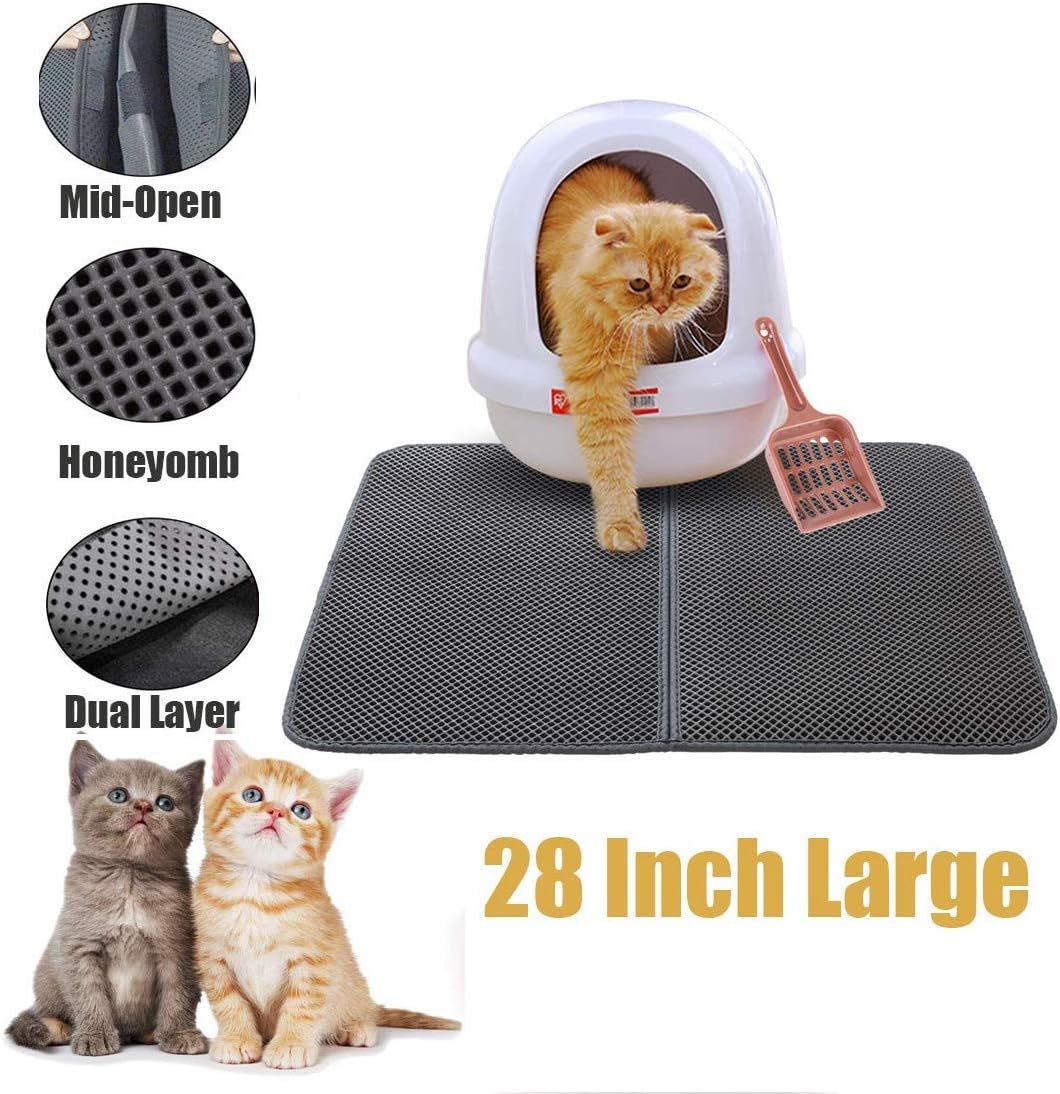 Large EVA Cat Litter Mat, 28 in Litter Trapping Mat Litter Locker cat mat, Cat Litter Box Mat