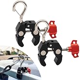 NACETURE Heavy Duty Car Awning Hooks, Roof Mount Tent Anchors with Carabiners