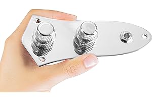 FENDER 920D Custom JB-CON-C Upgraded 62 Dual Pickup Bass Control Plate with Concentric Knobs