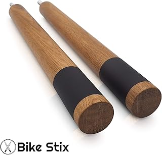 Minimalistische Rennrad, Fahrrad, Mountainbike Wandhalterung in verschiedenen Größen und Farben - Die Halterung aus Eichenholz und Leder ist der optimale Fahrradträger und Montageständer für Zuhause