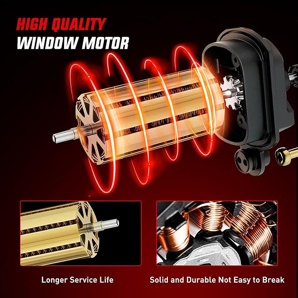 NILIGHT REAR DRIVER SIDE POWER WINDOW REGULATOR/MOTOR COMPATIBLE WITH 2001 2002 2003 2004 2005 2006 CHEVROLET AVALANCHE SILVERADO SUBURBAN GMC SIERRA YUKON XL 1500 2500 3500 741-578