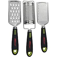 ALLTOP Graters for Cheese,Nutmeg,Potato,Ginger and Garlic,Hand-held Stainless Steel Zester for Kitchen - Multi-purpose…
