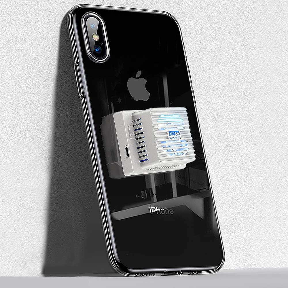 Cyezcor Mobile Phone Radiator, Mobile Phone Semiconductor Cooler, Portable Refrigeration Mobile Phone Fan Integrated with Phone Case,Suitable for Play Games, Watch Vides IphoneXS Max (6.5")