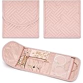 Amrules Travel Jewelry Roll Organizer Bag Foldable and Anti-Lost Jewelry Holder Storage for Rings, Necklaces, Bracelets, Earr