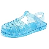 GUGUYeah Jelly Sandals for Girls,Closed Toe Princess Costume Summer Dress Shoes Fisherman Gladiator Water Beach Flat Sandals for Toddler/Little Kid/Big Kid