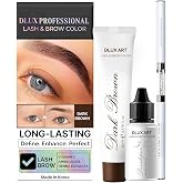 Korean Eyebrow Color Kit Dark Brown &ndash; Professional Brow Color for Women | Eyebrow Color for Natural Looking Brows, Long-Lasting Brow Color for Salon &amp; Home