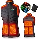 Heated Vest Women with Battery Pack Included, Smart Controller, Lightweight Electric Heating Jacket, Light Out Design