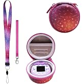 LTGEM Case Compatible with Tamagotchi Pix/Tamagotchi Original/Tamagotchi Nano x/Tamagotchi Hello Kitty/Tamagotchi Uni,Protective Carrying Electronic Pets Case with Lanyard Neck Strap(Purple)