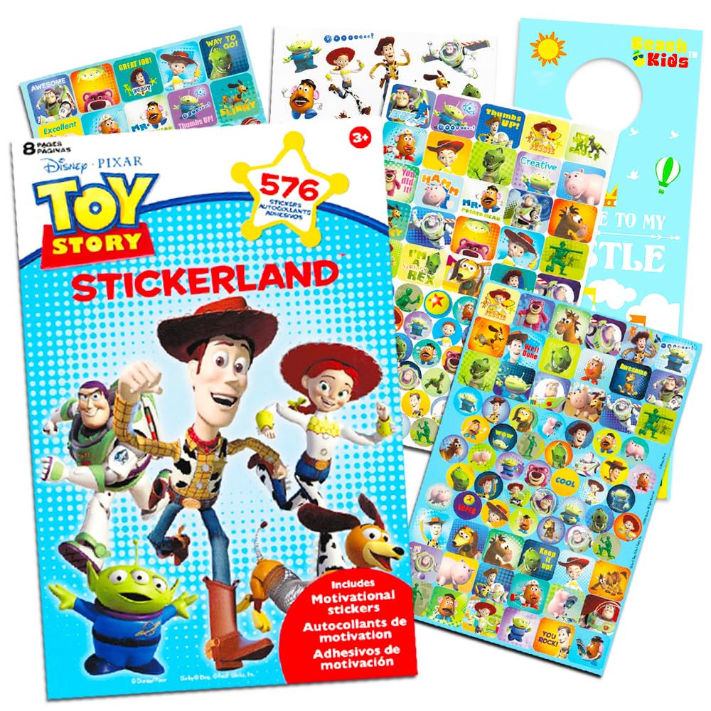 Photo 1 of Disney Pixar Toy Story Party Favors Stickers Pack ~ Bundle with 575+ Toy Story Stickers, 8 Sticker Sheets (Toy Story Party Supplies)