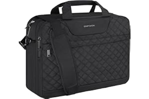 EMPSIGN 17 Inch Laptop Bag, Large Capacity Expandable Briefcase for Women & Men Business Office Travel