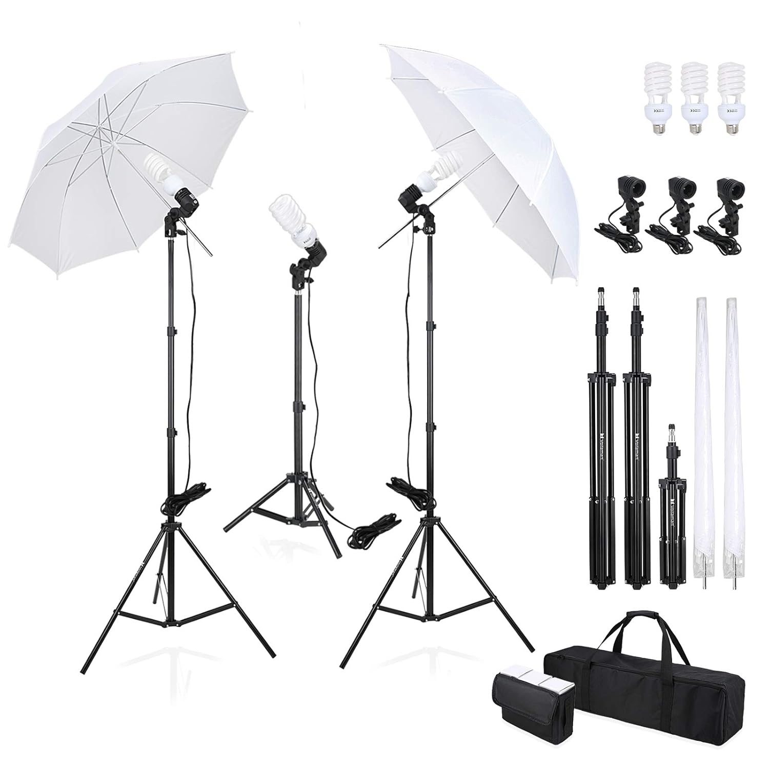 Voilamart 2× Photography Studio Lighting Soft Umbrella Amazon.co.uk Camera & Photo