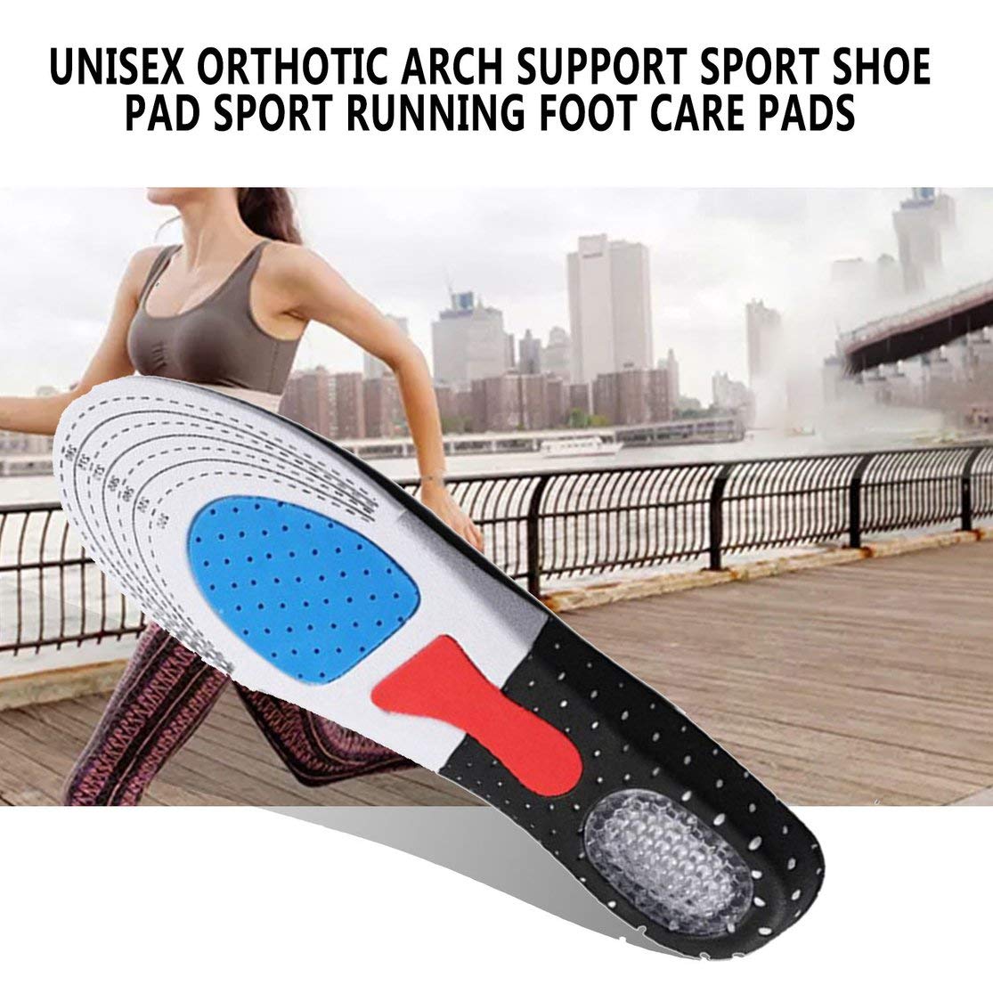 Candybarbar Unisex Orthotic Arch Support Sport Shoe Pad Sport Running
