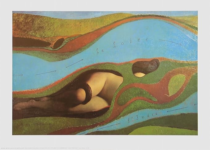 Leinwandbild "Der Garten Frankreichs" von Max Ernst, 70 x 50cm, - Auch