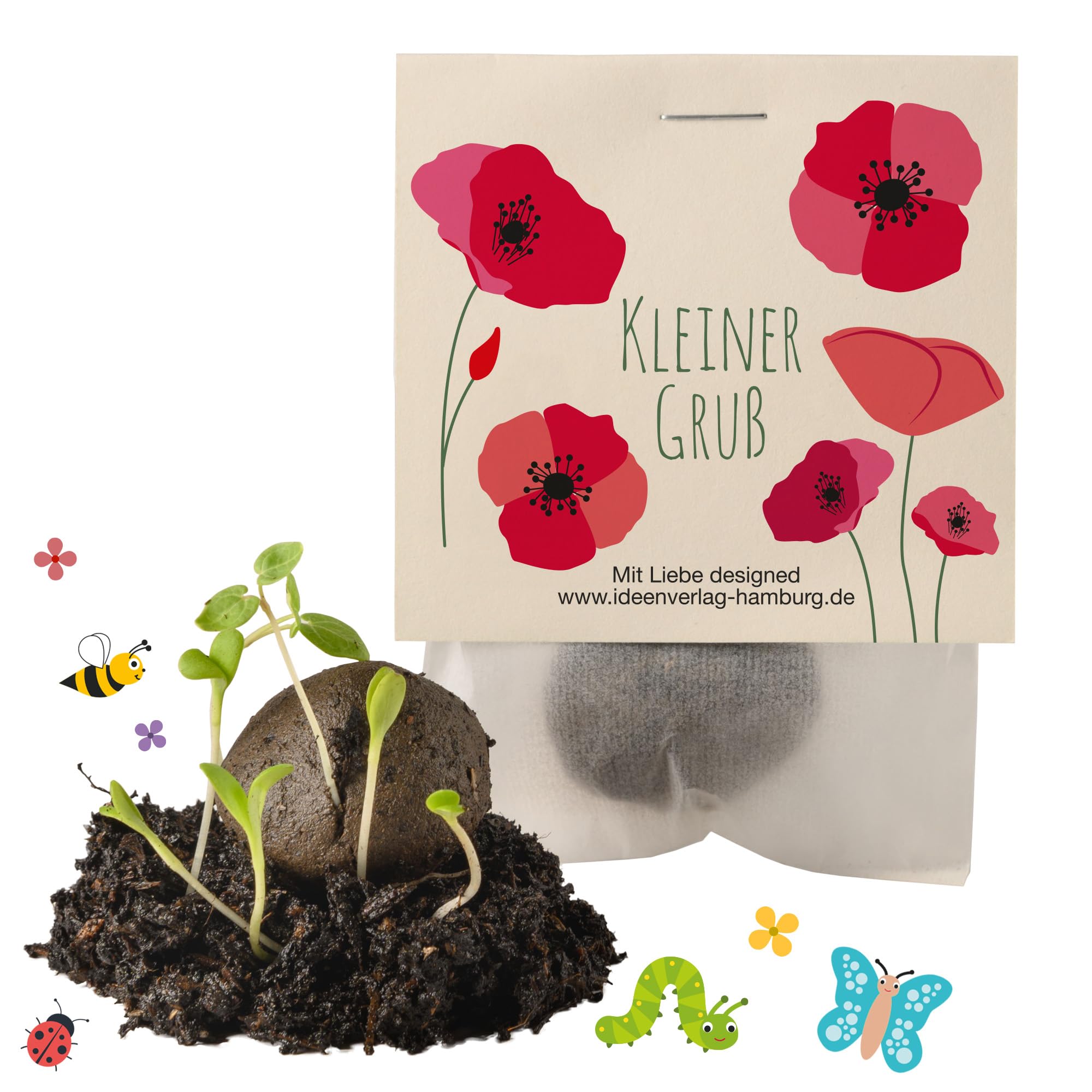 10 x "Small Greetings" Winter Seed Bombs / Drifting Out in the Cold / Small Gifts Colleagues Seed Bombs Gift Guest Gift Children Thank You Gifts Colleagues Giveaway Small Items