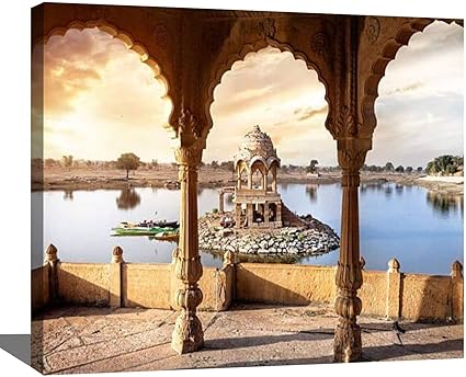 DIY Digital Oil Painting Set Temple on 