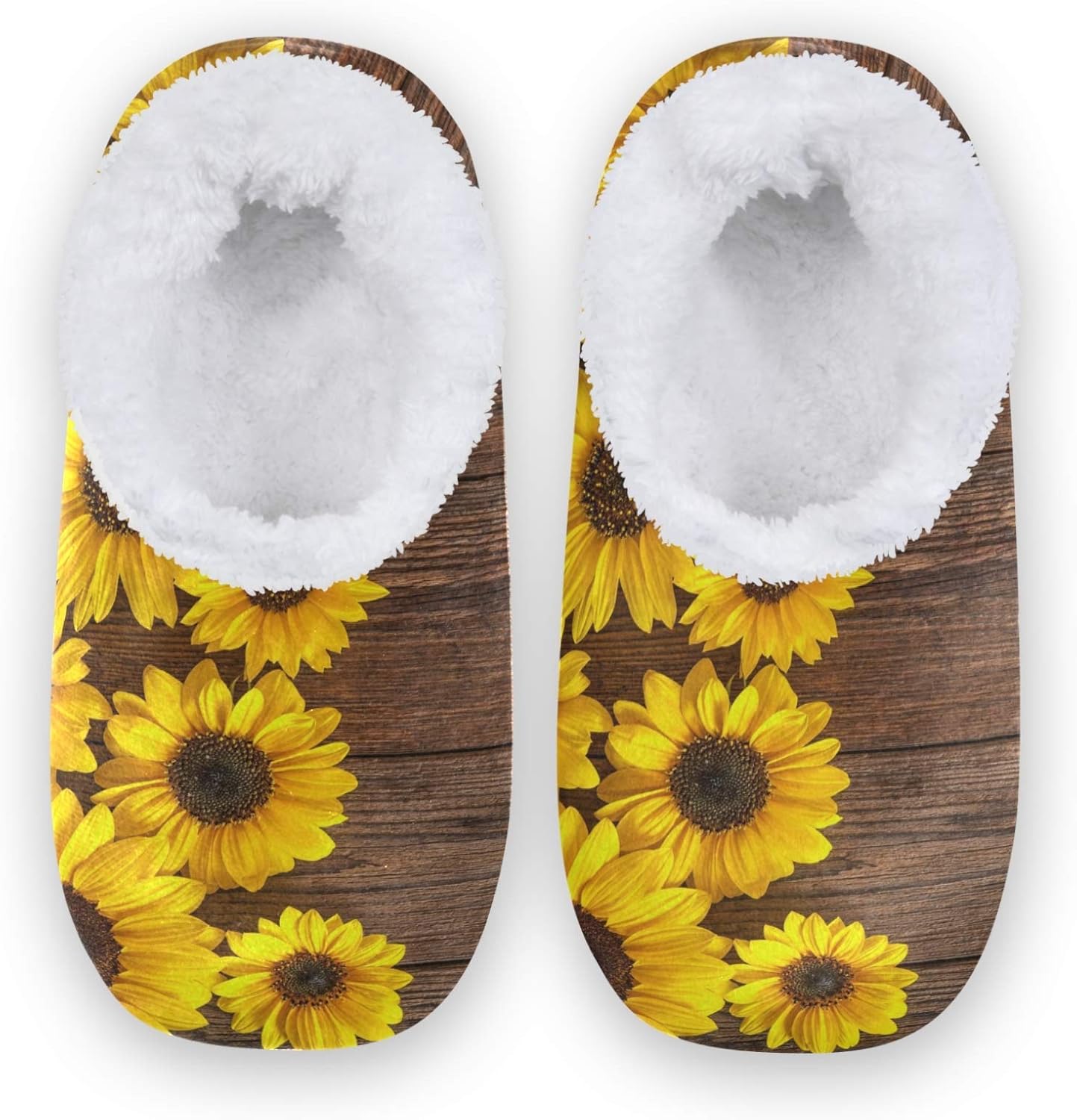 Naanle Retro Wooden Sunflower Women's Closed Back House