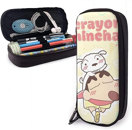 Amazon ペンケース クレヨンしんちゃん 筆箱 男の子 女の子 子供 軽量 多機能 おしゃれ 韓国 シンプル 大容量 Pu 革 かわいい ペンケース 文房具 オフィス用品