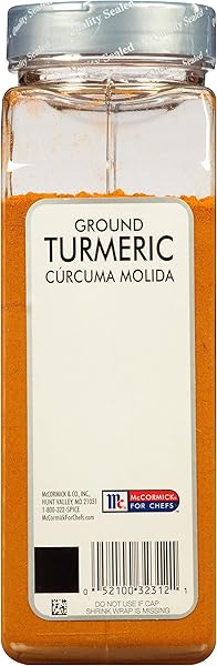 MCCORMICK CULINARY GROUND TURMERIC, 16 OZ – ONE 16 OUNCE CONTAINER OF POWDERED TURMERIC SPICE PERFECT FOR INDIAN, SOUTHWEST ASIAN, MIDDLE EASTERN, AND NORTH AFRICAN CUISINES