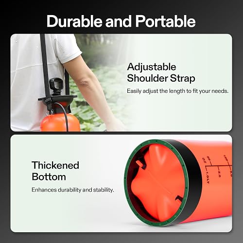 thumbnail image 2 of VIVOSUN 1.35-Gallon Pump Sprayer For Lawn, Garden & Cleaning - Adjustable Nozzle, Shoulder Strap, Level Gauge 2 of 12