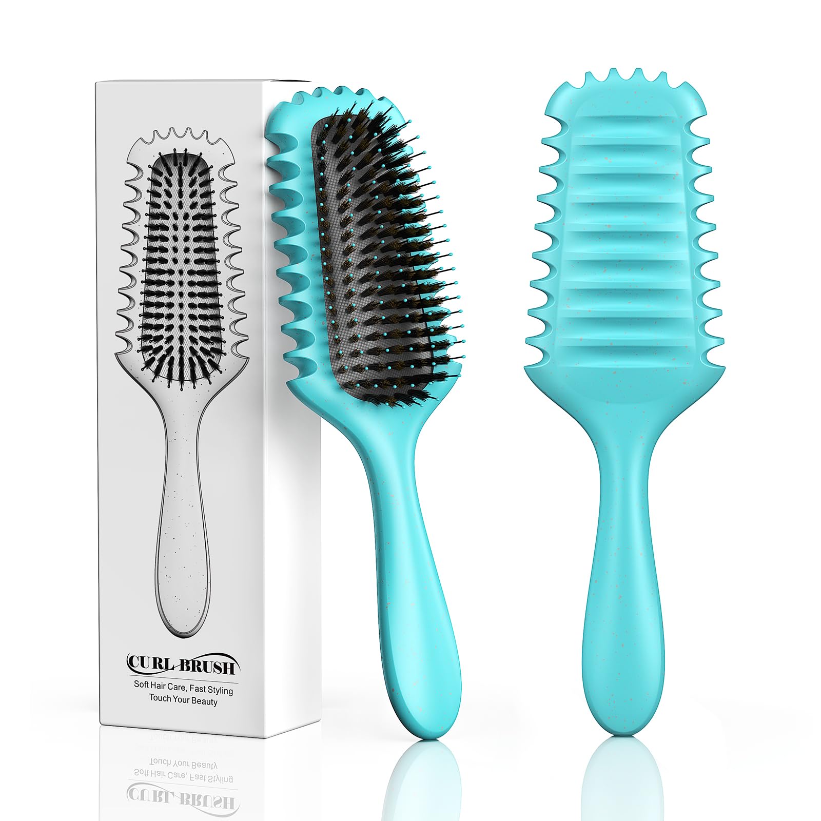 Photo 1 of **** 2 PACK***
Curl Defining Brush 2025 Upgrade Curl Hair Brush Gifts for Women and Men – Shape, Volume Brush and Detangle Curly Hair Styling with Reduced Pulling Blue