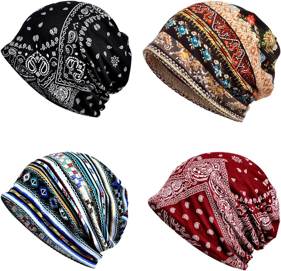 Waybas 4 PCS Chemo Caps: Home & Kitchen
