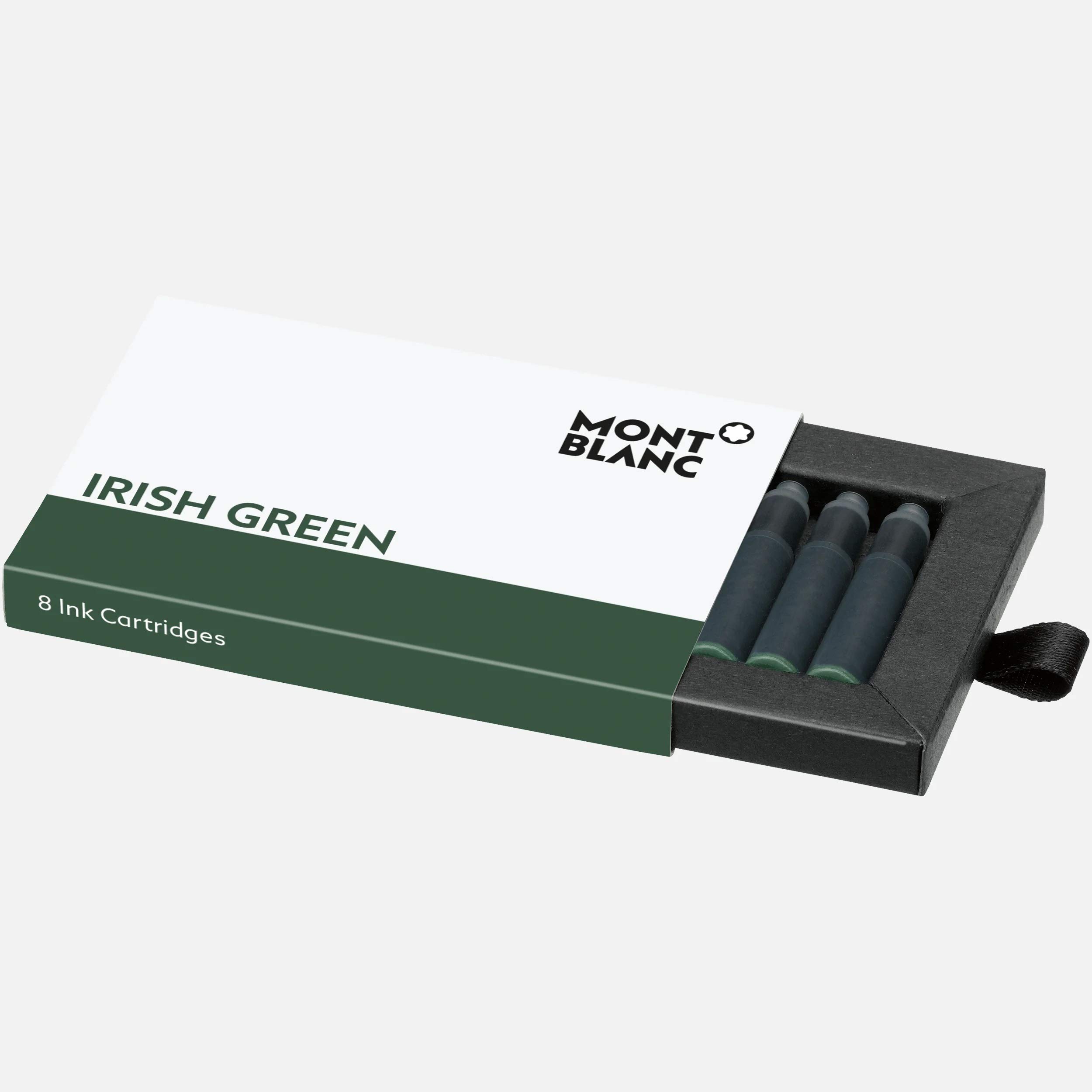 MONTBLANC INK CART IRISH GREEN 1PACK=8CART PF BRAND