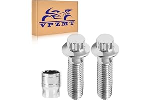 VPZMT M10x1.5 Metric Front Brake Caliper Bolts for 2000-2024 Harley Sportster 883 1200XL 48 72, Softail, Dyna, Touring, Road Glide, Road King, Street Electra & All Models (Including Installation Tools) (2)