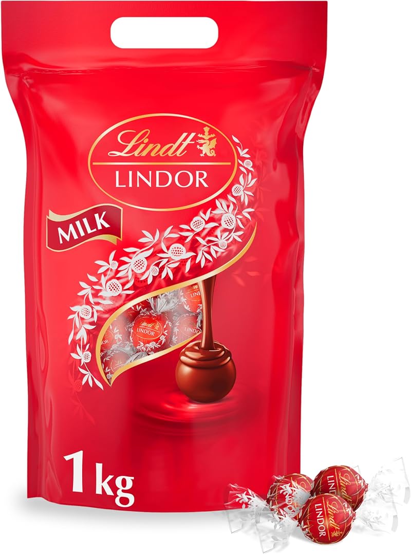 Lindt Lindor Milk Chocolate Truffles 1kg Bag approx 80 Balls