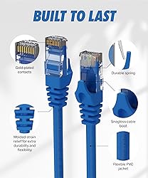 CAT6 Ethernet Cable (6 Feet) LAN, UTP (1.8 m) CAT 6